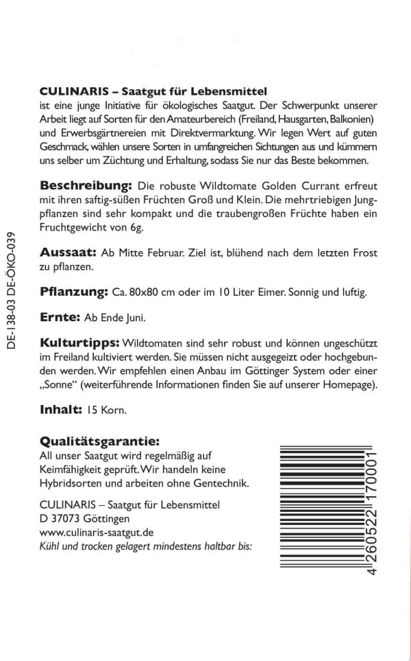 golden currant, gelb, wildtomate, Lycopersicon pimpinellifolium, bio cocktailtomate, cherrytomate, snacktomate, Tomate samen saatgut culinaris freiland alte sorte kompost&liebe kaufen online shop bestellen