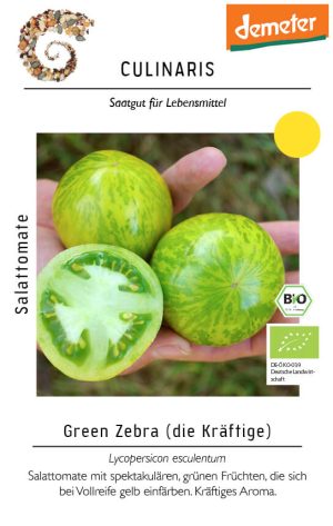 green zebra, bio Salattomate Tomate samen saatgut culinaris freiland alte sorte bioverita prospeciepara kompost&liebe kaufen online shop bestellen