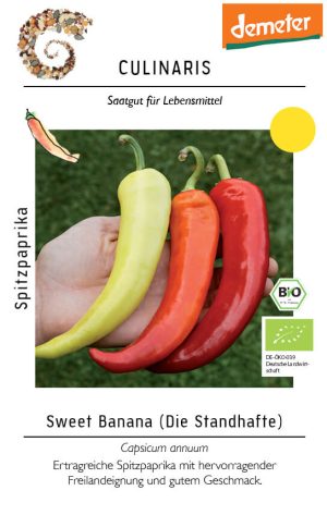 paprika sweet banana bio demeter gemüse samen sativa culinaris kompost&liebe kompost und liebe bio demeter düngung saatgut samen