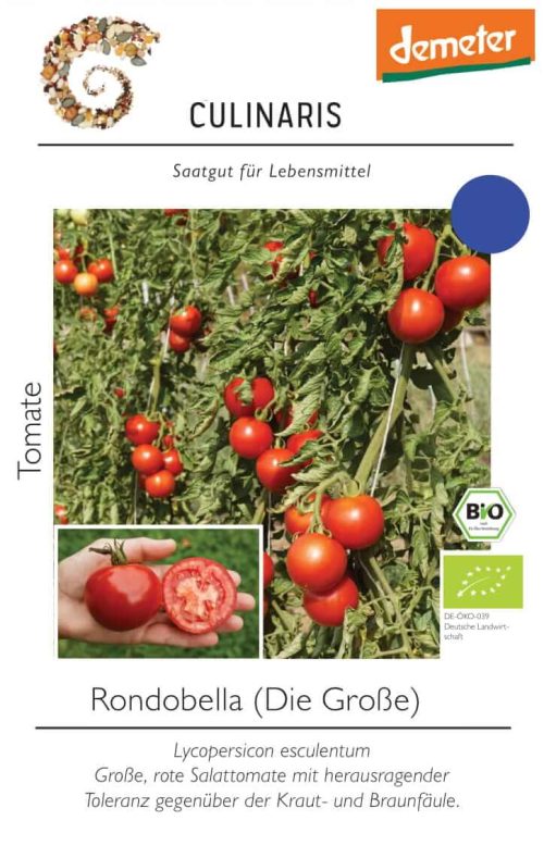 rondobella, bio Salattomate Tomate samen saatgut culinaris gewÃ¤chshaus alte sorte kompost&liebe kaufen online shop bestellen