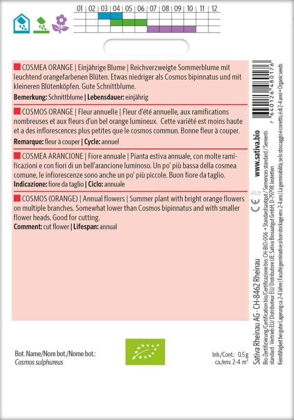 Kompost&Liebe Kompost&Liebe Kompost&Liebe Cosmea Orange