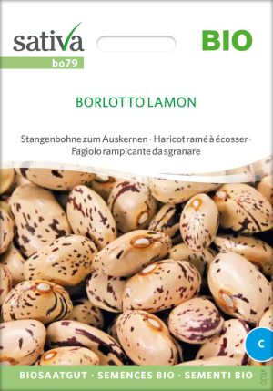 Borlotto Lamon, Stangenbohne, bohne , bio samen, saatgut, kaufen