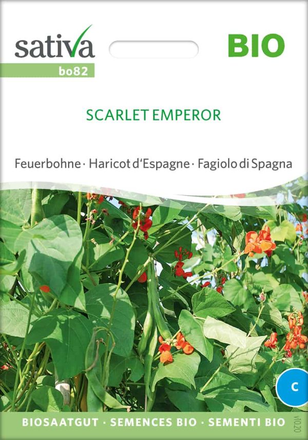 Scarlet Emperor, Feuerbohne, bohne , bio samen, saatgut , kaufen, sativa, biosamen