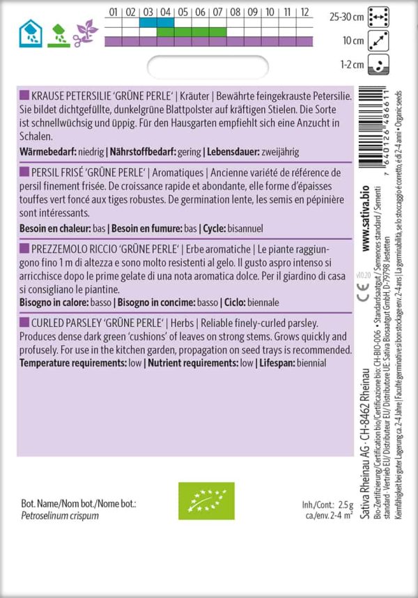 Krause Petersilie "Grüne Perle" – Bild 2