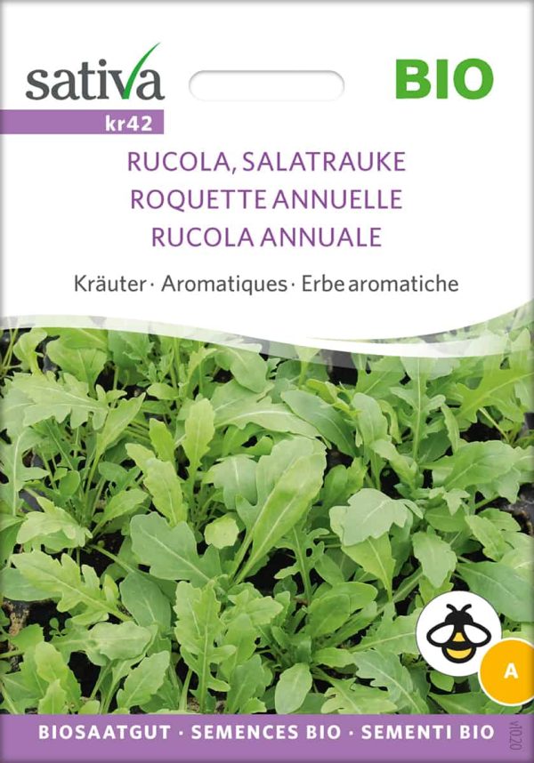rucola, salatrauke, kräuter, samen bio saatgut sativa kompost&liebe kaufen online shop