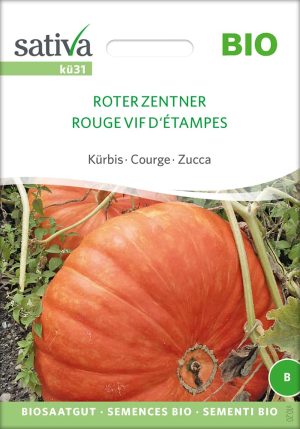 Kürbis Roter Zentner samen bio saatgut sativa kompost&liebe kaufen online shop