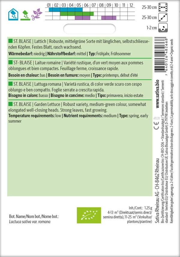 st. blaise lattich zuckerhut Saatgut,Bio Sativa kompost und liebe kaufen alte sorten samenfest online shop garten selbstversorger