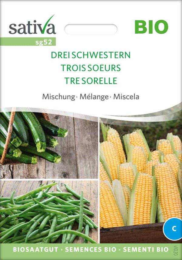 Drei schwestern, sativa mischung, mais, samen bio saatgut sativa kompost&liebe kaufen online shop