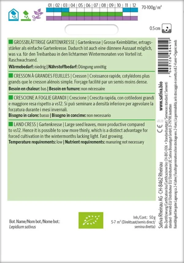 Grossblättrige Gartenkresse – Bild 2