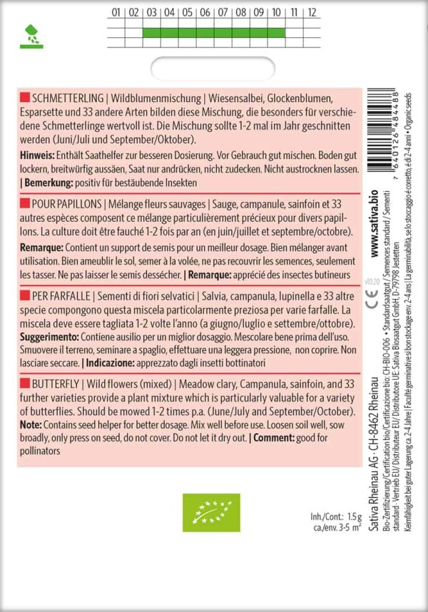 Wildblumenmischung "Schmetterling" – Bild 2
