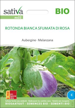 Rotonda Bianca Sfumata Di Rosa Aubergine samen bio saatgut sativa kompost&liebe kaufen online shop