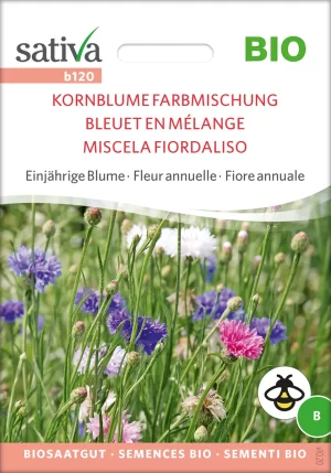 KORNBLUMEN Farbmischung einjährige blumen pro specie rara samen bio saatgut sativa kompost&liebe kaufen online shop