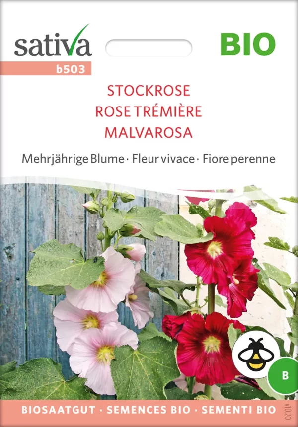 Stockrose mehrjäjrige blumen pro specie rara samen bio saatgut sativa kompost&liebe kaufen online shop