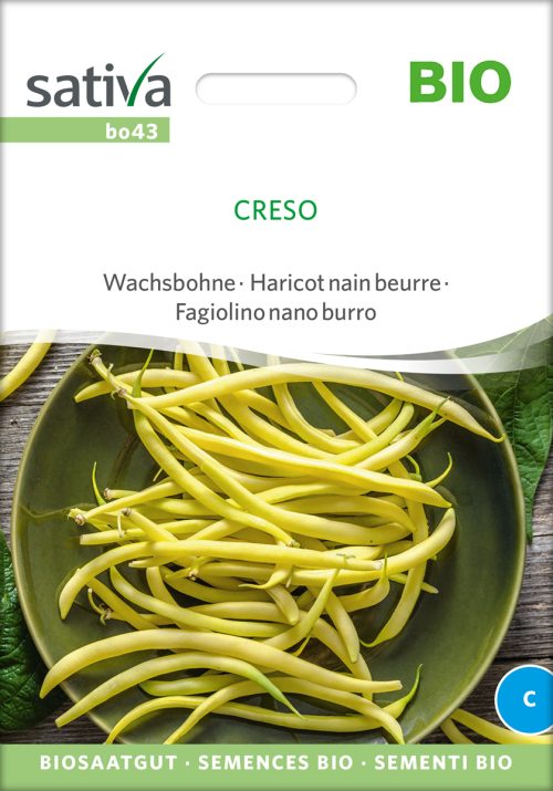 Buschbohne, Wachsbohne, Creso pro specie rara samen bio saatgut sativa kompost&liebe kaufen online shop