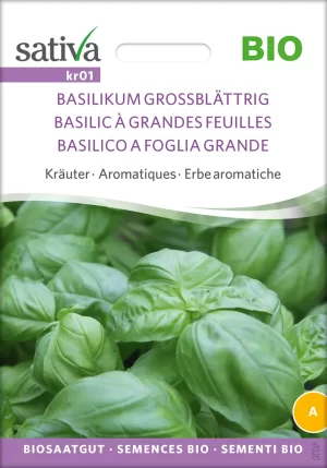 Basilikum Grossblättrig kräuter pro specie rara samen bio saatgut sativa kompost&liebe kaufen online shop