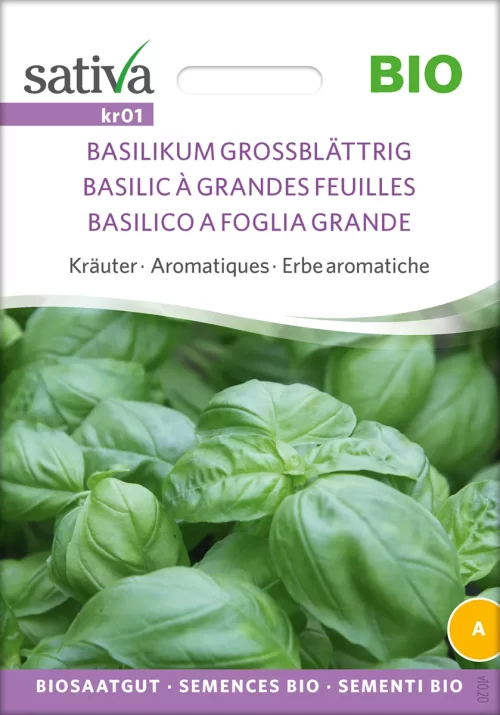 Basilikum GrossblÃ¤ttrig krÃ¤uter pro specie rara samen bio saatgut sativa kompost&liebe kaufen online shop