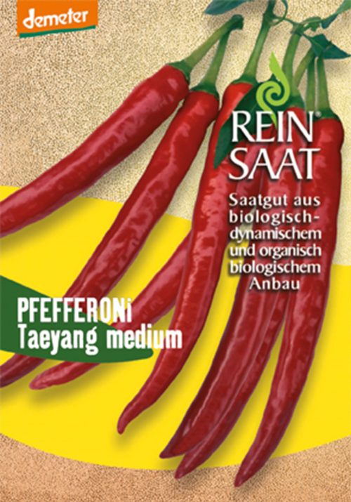 chili chilli pfefferoni taeyang medium paprika gemÃ¼se samen sativa reinsaat kompost&liebe kompost und liebe bio demeter dÃ¼ngung saatgut samen