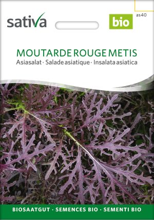 Asiasalat Moutarde Rouge Metis samen bio saatgut sativa kompost&liebe kaufen online shop