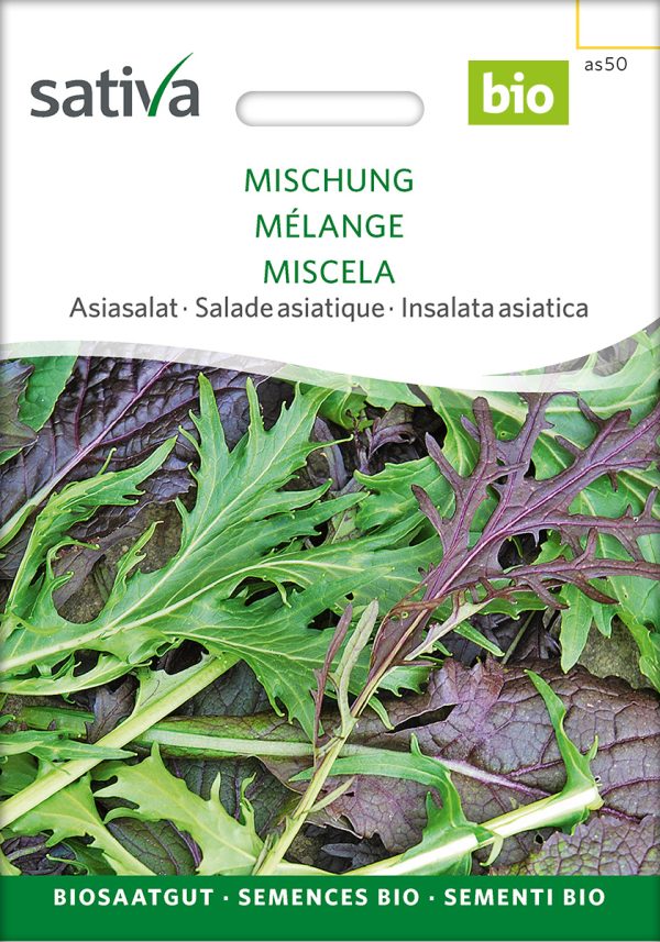 Asiasalat Mischung mizuna samen bio saatgut sativa kompost&liebe kaufen online shop