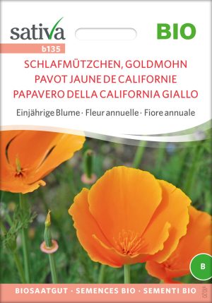 Schlafmützchen Goldmohn einjährige blumen Insektenweide Bienenweide einjährige blumen pro specie rara samen bio saatgut sativa kompost&liebe kaufen online shop