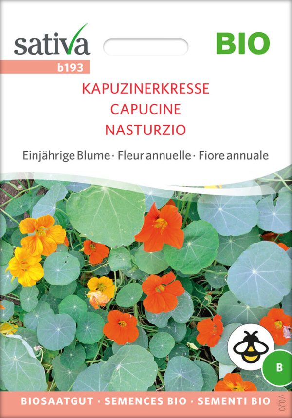 Kapuzinerkresse Insektenweide Bienenweide einjährige blumen pro specie rara samen bio saatgut sativa kompost&liebe kaufen online shop