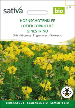 Hornschotenklee Gründüngung Insektenweide Bienenweide mehrjährige blumen pro specie rara samen bio saatgut sativa kompost&liebe kaufen online shop