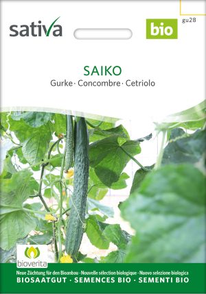 Salatgurke Schlangengurke Freilandgurke saiko bio demeter gemüse samen sativa reinsaat kompost&liebe kompost und liebe bio demeter düngung saatgut samen