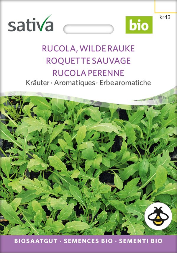 Rucola Ruccola wilde Rauke Bio samenfest samen saatgut sativa freiland alte sorte bioverita prospeciepara kompost&liebe kaufen online shop Demeter bestellen