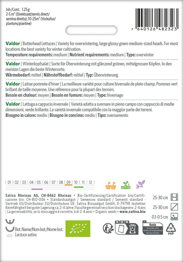 valdor, winterkopfsalat, salat, winteranbau, winteraussaat, garten, saatgut, sativa, kompostundliebe