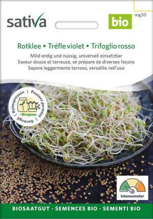 Rotklee Keimsprossen Sprossen microgreens Keimsprossen Keimling Microgreen samen saatgut bio