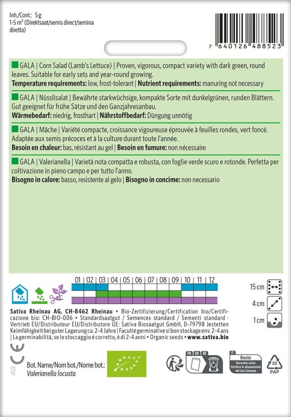 Gala Feldsalat Nüsslisalat Coquille de Louviers freiland Saatgut,Bio Sativa kompost und liebe kaufen alte sorten samenfest online shop garten selbstversorger