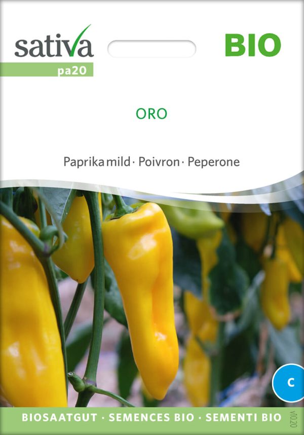 oro paprika alte sorte bioverita pro specie rara samen bio saatgut sativa kompost&liebe kaufen online shop