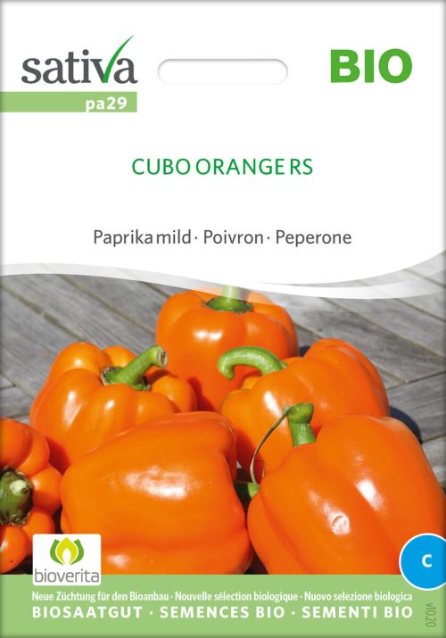 Cubo Orange RS paprika alte sorte bioverita pro specie rara samen bio saatgut sativa kompost&liebe kaufen online shop