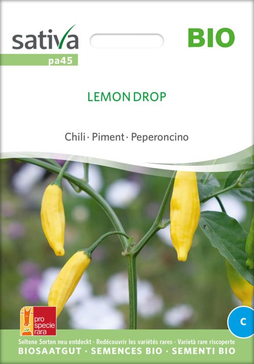 Chili Chilli lemon Drop bio demeter gemÃ¼se samen sativa reinsaat kompost&liebe kompost und liebe bio demeter dÃ¼ngung saatgut samen reinsaat kaufen