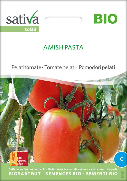 Tomate amish pasta pelatitomate alte sorte bioverita pro specie rara samen bio saatgut sativa kompost&liebe kaufen online shop